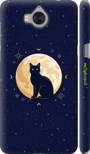 3D пластиковый матовый чехол 'Cute Cat Celestial/Witchy' для Huawei Y5 2017 изображение 3