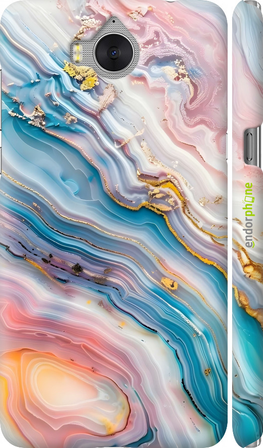 3D пластиковый матовый чехол Мрамор красивый для Huawei Y5 2017 - 6376m-992 изображение 