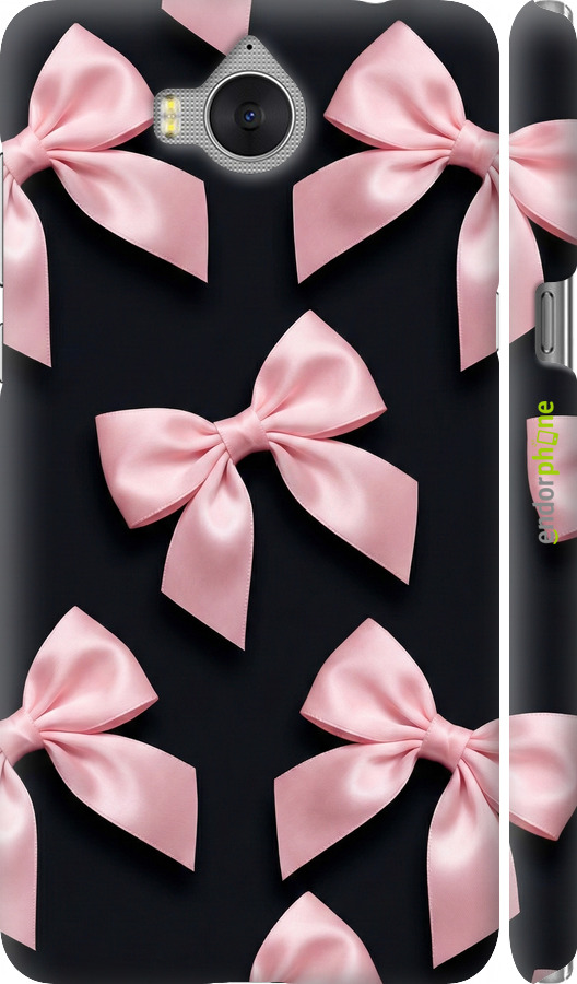 3D пластиковый матовый чехол Coquette Ribbons Dark Coquette для Huawei Y5 2017 - 6767m-992 изображение 