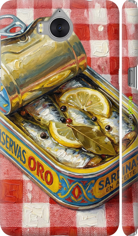3D пластиковый матовый чехол Vintage Sardine Tin Phone для Huawei Y5 2017 - 6772m-992 изображение 