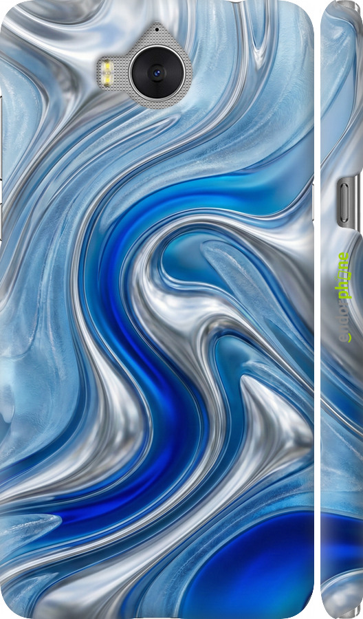 3D пластиковый матовый чехол Liquid Chrome для Huawei Y5 2017 - 6781m-992 изображение 