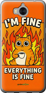 2D пластиковый чехол 'Funny Cat' для Huawei Y5 2017 изображение 15