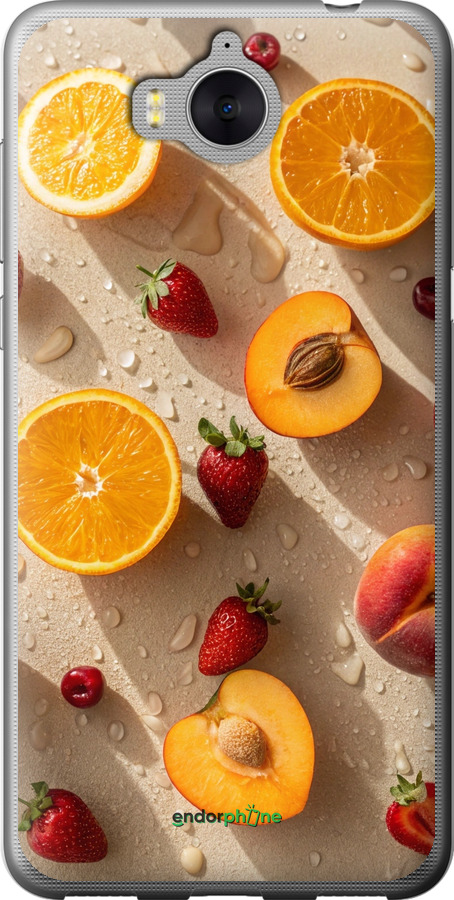 2D пластиковий чехол Фрукти 3 для Huawei Y5 2017 - 6703t-992 изображение 