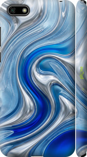 3D пластиковый матовый чехол Liquid Chrome для Huawei Y5 2018 - 6781m-1500 изображение 