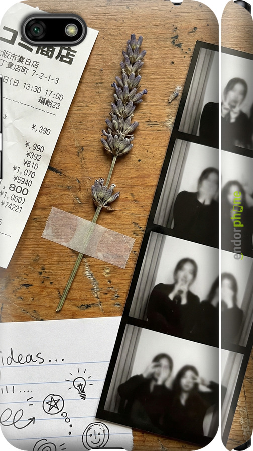 3D пластиковый матовый чехол Aesthetic Scrapbook Collage для Huawei Honor 7A - 6773m-1805 изображение 