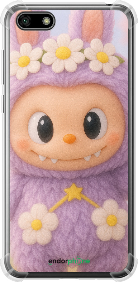 Силіконовий протиударний с посиленими кутами чехол Лабубу 1 для Huawei Y5 2018 - 6709sp-1500 изображение 