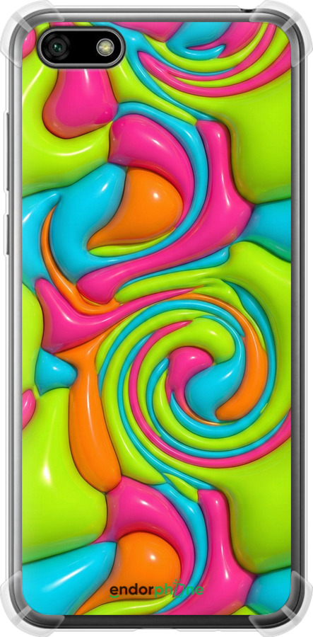 Силіконовий протиударний с посиленими кутами чехол Y2K Jelly Dream для Huawei Y5 2018 - 6780sp-1500 изображение 