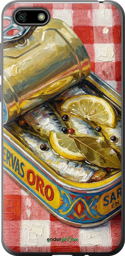 Силиконовый чехол Vintage Sardine Tin Phone для Huawei Y5 2018 - 6772u-1500 изображение 