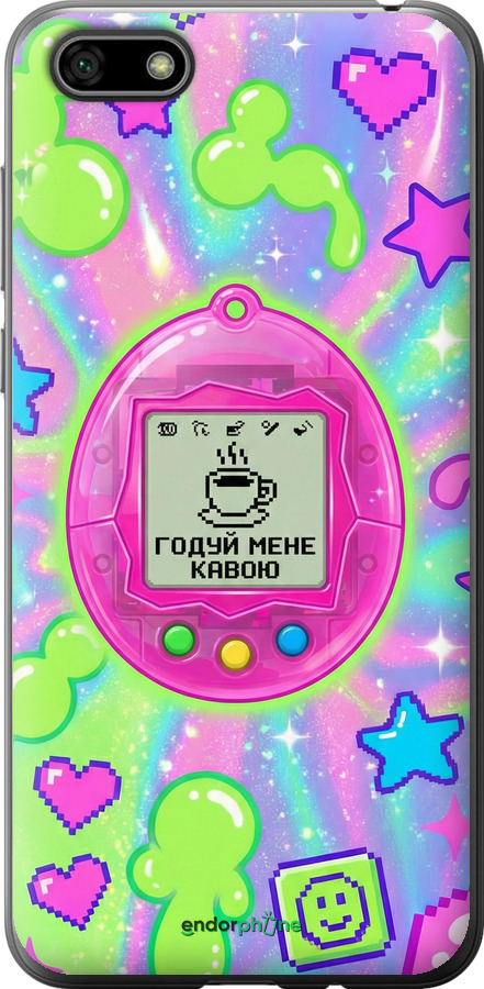 2D пластиковый чехол Y2K Aesthetic Retro Pet: Годуй мене кавою для Huawei Y5 2018 - 6784t-1500 изображение 