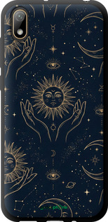 TPU чехол Celestial Harmony: Sun & Moon Gold Mystic Pattern для Huawei Y5 2019 - 6778b-1695 изображение 