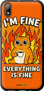 TPU чехол Funny Cat для Huawei Y5 2019 - 6786b-1695 изображение 