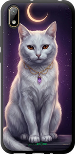 TPU чехол Mystic White Cat Gothic Dark Purple Gold для Huawei Y5 2019 - 6805b-1695 изображение 