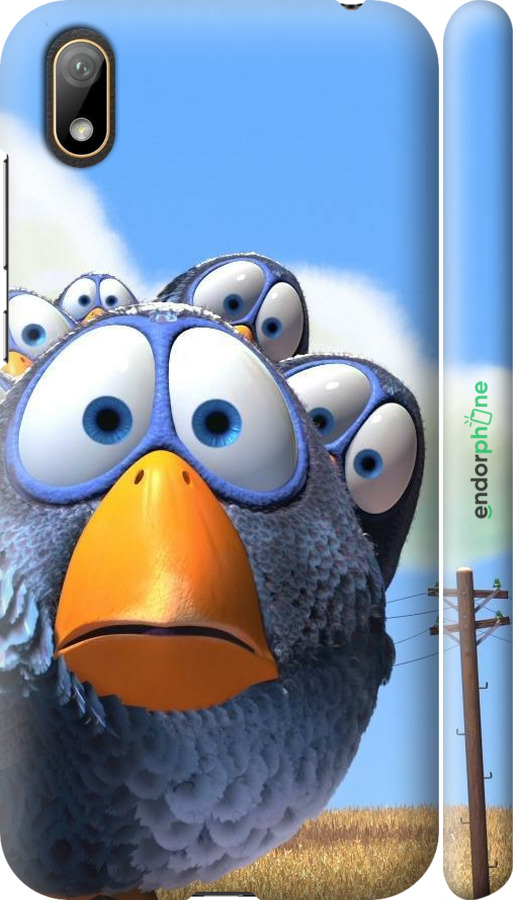 3D пластиковий матовий чехол Angry Birds для Huawei Y5 2019 - 6008m-1695 изображение 