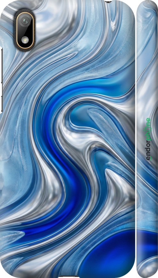 3D пластиковый матовый чехол Liquid Chrome для Huawei Y5 2019 - 6781m-1695 изображение 