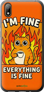 2D пластиковий чехол Funny Cat для Huawei Y5 2019 - 6786t-1695 изображение 