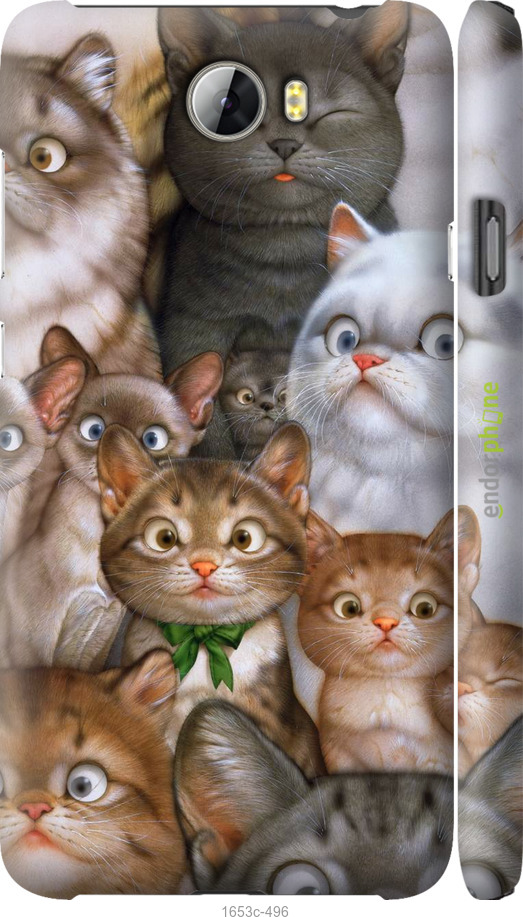 

3D пластиковий матовий чохол "Коти" для Huawei Y5 II
