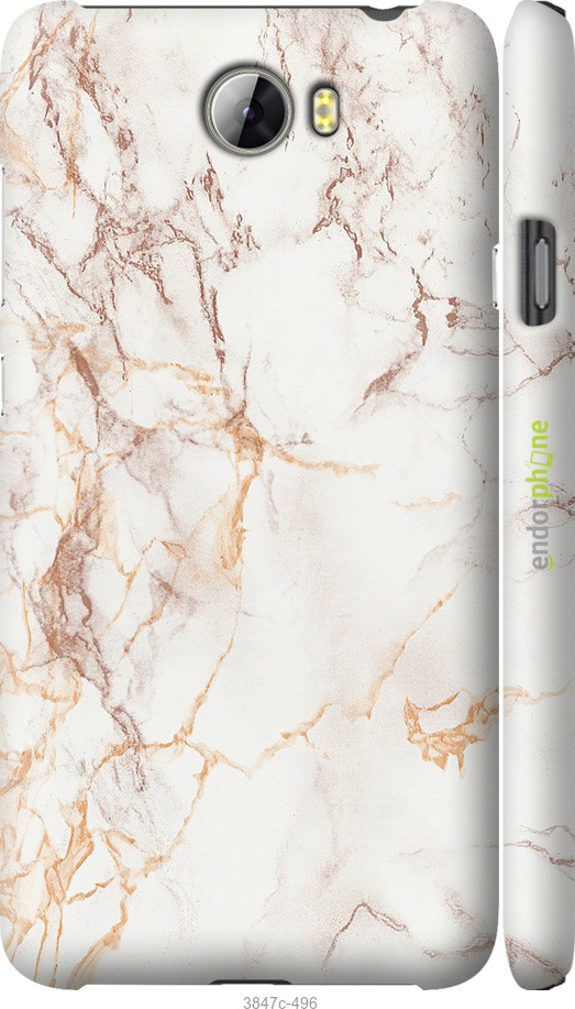 

Coque du 3D plastique mat "Marbre blanc" pour Huawei Y5 II