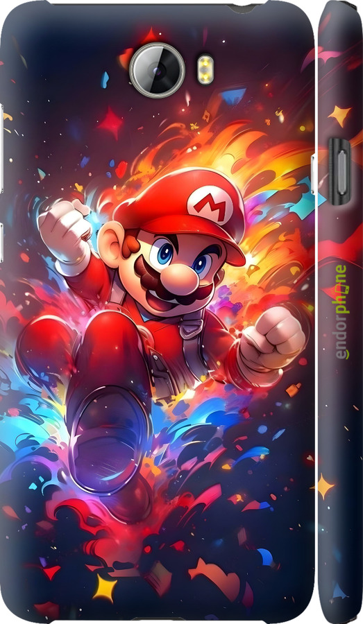 3D пластиковый матовый чехол Супер Марио для Huawei Y5 II - 6342m-496 изображение 