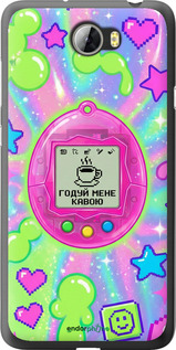 2D пластиковый чехол 'Y2K Aesthetic Retro Pet: Годуй мене кавою' для Huawei Y5 II изображение 9