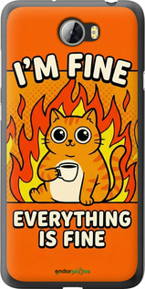 2D пластиковый чехол 'Funny Cat' для Huawei Y5 II изображение 15