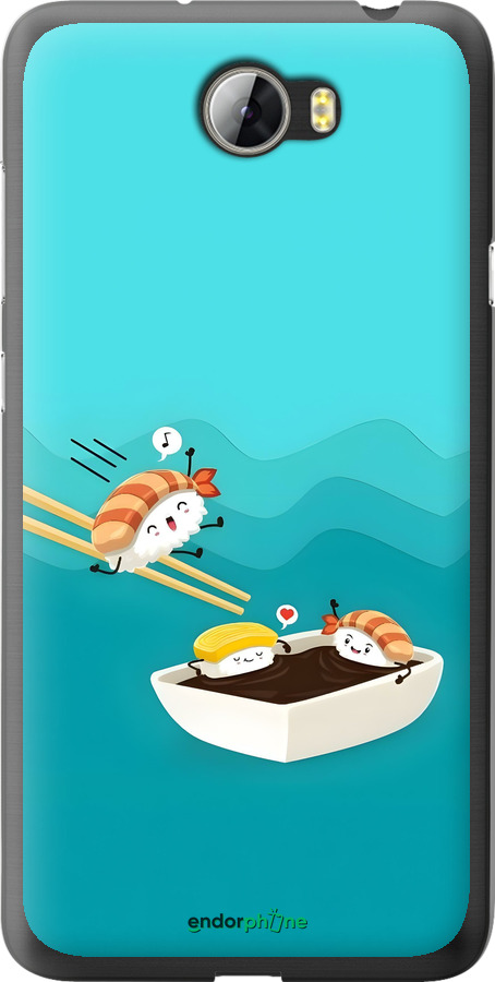 2D пластиковий чехол Суші для Huawei Y5 II - 6354t-496 изображение 