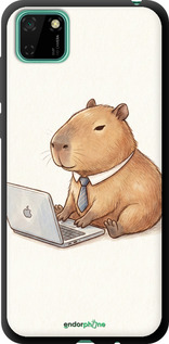 TPU чехол Funny Capybara CEO Working для Huawei Y5p - 6777b-1936 изображение 