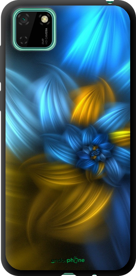 

TPU чорний чохол "Візерунок 46" для Huawei Y5p, Синій