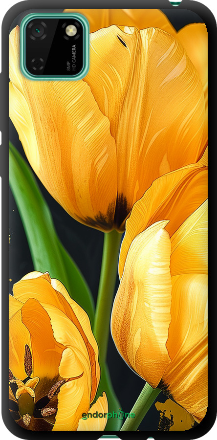 TPU чехол Желтые тюльпаны для Huawei Y5p - 5991b-1936 изображение 