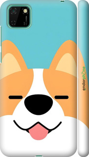 3D пластиковый матовый чехол Корги для Huawei Y5p - 6280m-1936 изображение 