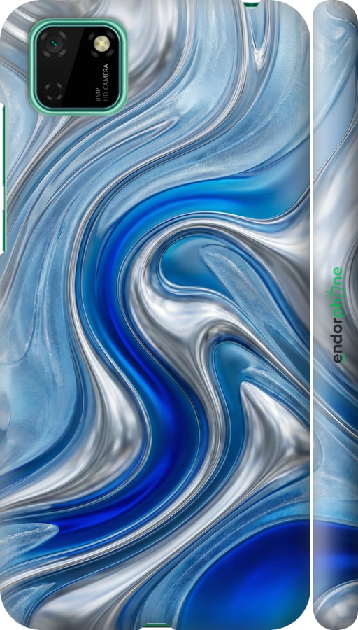 3D пластиковый матовый чехол Liquid Chrome для Huawei Y5p - 6781m-1936 изображение 