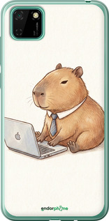 2D пластиковый чехол 'Funny Capybara CEO Working' для Huawei Y5p изображение 3