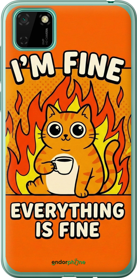 2D пластиковый чехол Funny Cat для Huawei Y5p - 6786t-1936 изображение 