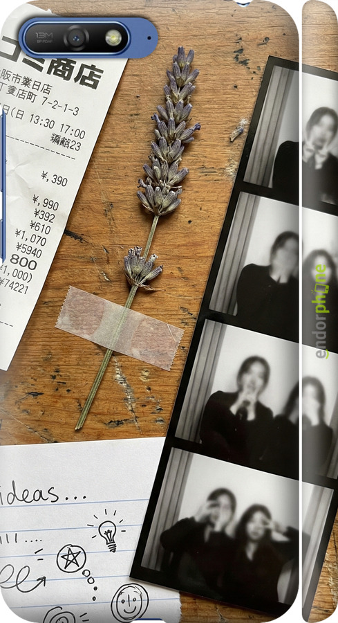 3D пластиковый матовый чехол Aesthetic Scrapbook Collage для Huawei Y6 2018 - 6773m-1637 изображение 