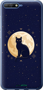 2D пластиковый чехол 'Cute Cat Celestial/Witchy' для Huawei Y6 2018 изображение 9