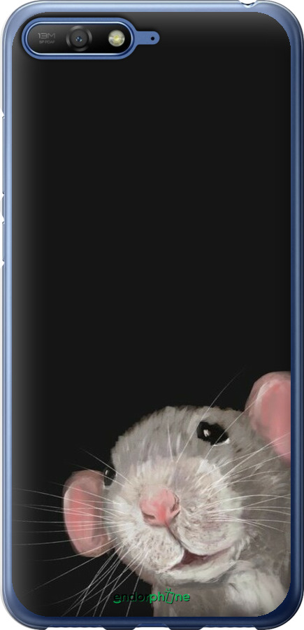 2D пластиковый чехол The Peeking Rat для Huawei Y6 2018 - 6442t-1637 изображение 