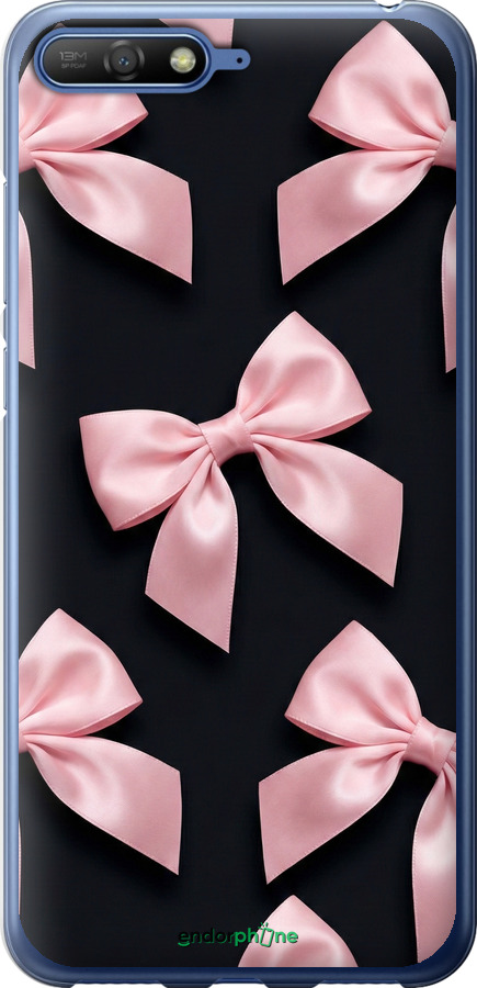 2D пластиковый чехол Coquette Ribbons Dark Coquette для Huawei Y6 2018 - 6767t-1637 изображение 