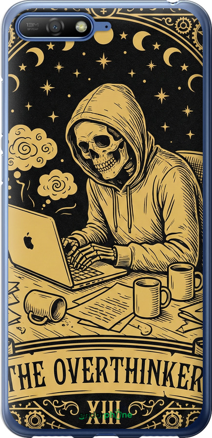2D пластиковый чехол The Overthinker для Huawei Y6 2018 - 6774t-1637 изображение 