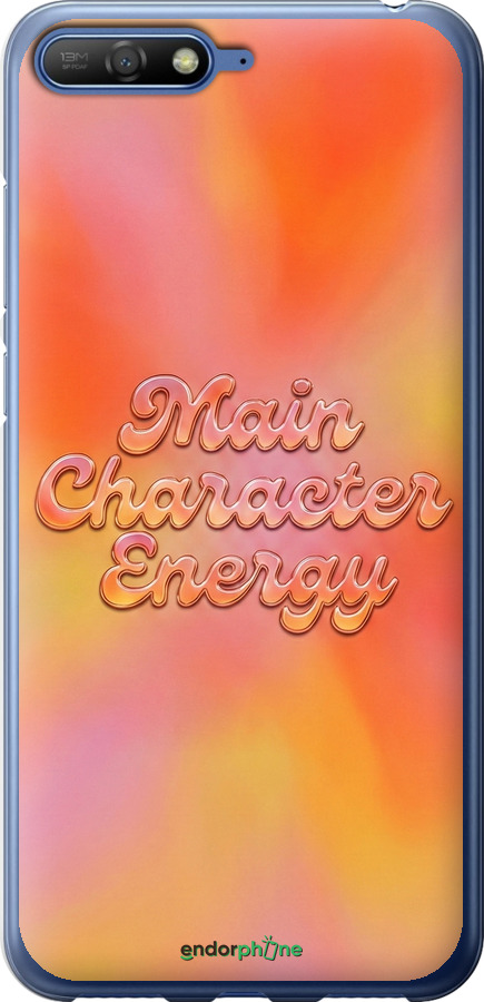 2D пластиковый чехол Aura Gradient Main Character Energy Aesthetic Y2K для Huawei Y6 2018 - 6783t-1637 изображение 