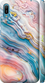 3D пластиковий матовий чехол Мрамор красивый для Huawei Y6 2019 - 6376m-1666 изображение 