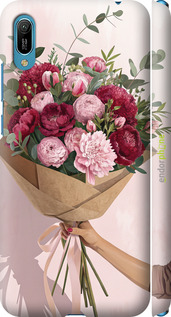3D пластиковий матовий чехол Півонії 1 для Huawei Y6 2019 - 6705m-1666 изображение 