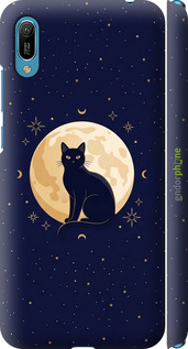 3D пластиковый матовый чехол Cute Cat Celestial/Witchy для Huawei Y6 2019 - 6787m-1666 изображение 