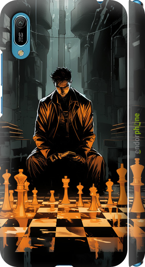 3D пластиковий матовий чехол Шахмати для Huawei Y6 2019 - 5951m-1666 изображение 