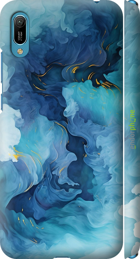 3D пластиковий матовий чехол Акварель для Huawei Y6 2019 - 6320m-1666 изображение 