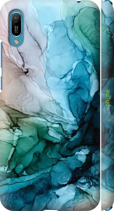 3D пластиковый матовый чехол С красочной абстрактной картиной Соленые берега для Huawei Y6 2019 - 6405m-1666 изображение 