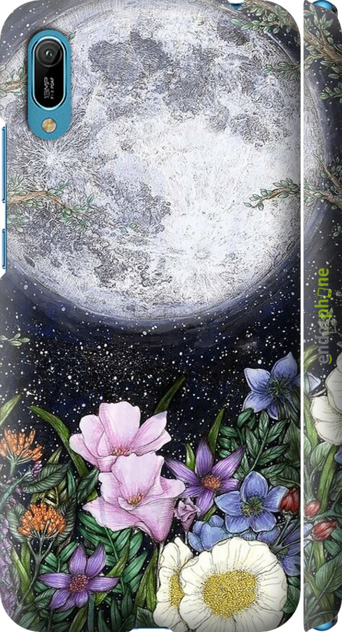 3D пластиковый матовый чехол Полночь в саду II для Huawei Y6 2019 - 6424m-1666 изображение 