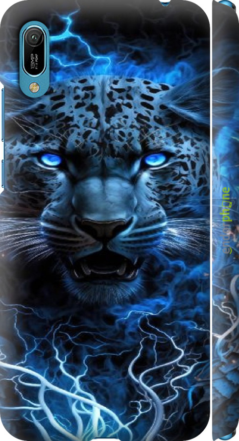 3D пластиковый матовый чехол Ледяной леопард для Huawei Y6 2019 - 6460m-1666 изображение 