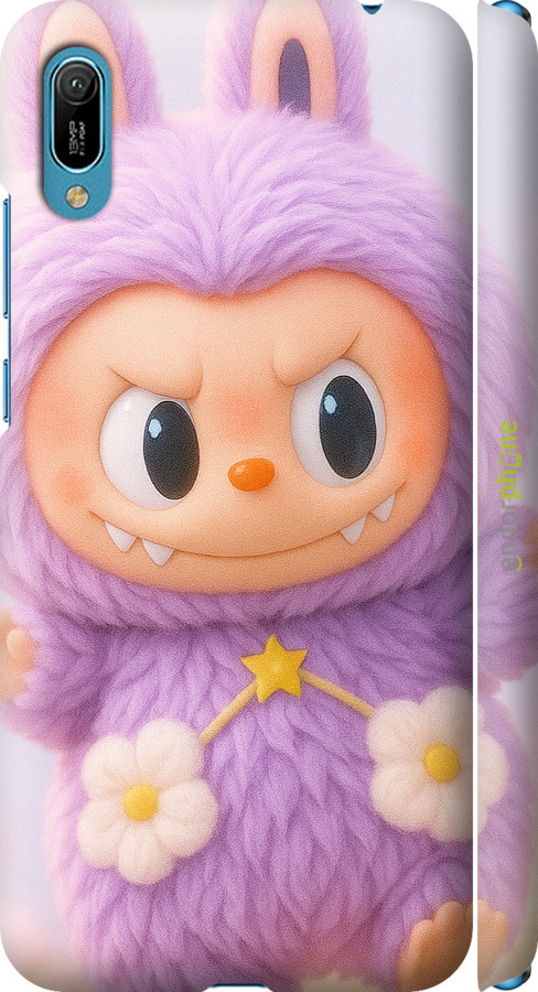 3D пластиковий матовий чехол Лабубу для Huawei Y6 2019 - 6708m-1666 изображение 