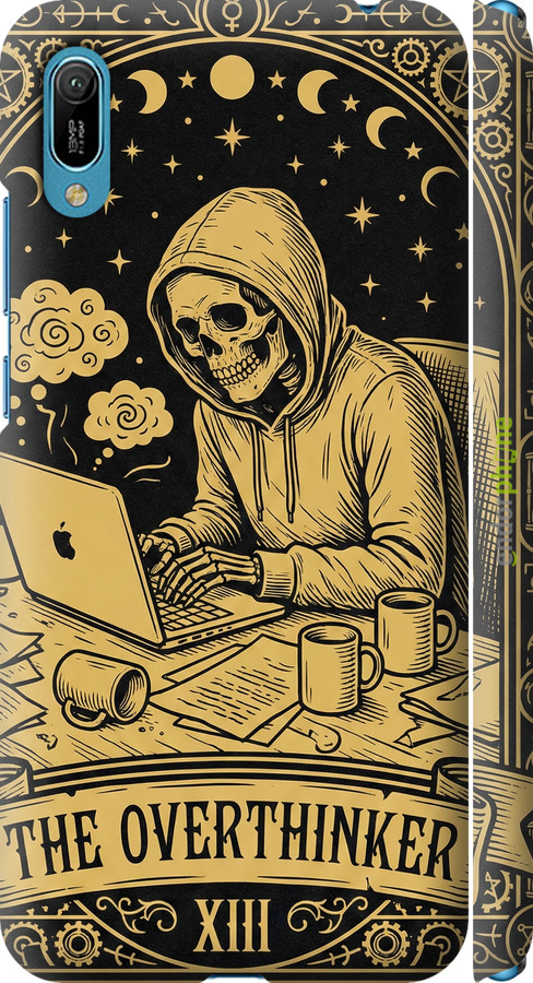 3D пластиковый матовый чехол The Overthinker для Huawei Y6 2019 - 6774m-1666 изображение 