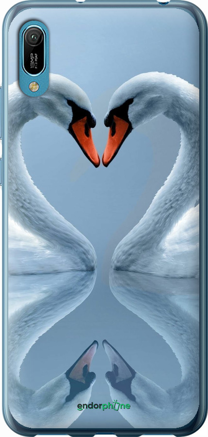 2D пластиковый чехол Лебеди для Huawei Y6 2019 - 6007t-1666 изображение 