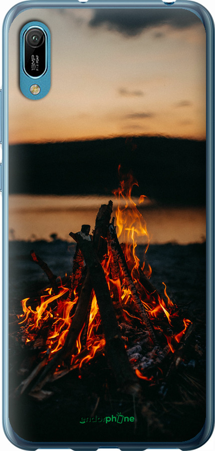 Силиконовый чехол Огонь для Huawei Y6 2019 - 6021u-1666 изображение 
